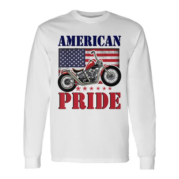 American Pride Patriot Biker Long Sleeve T-Shirt T-Shirt