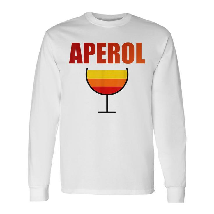 Aperol Spritz Love Summer Malle Vintage Drink Summer Long Sleeve T-Shirt