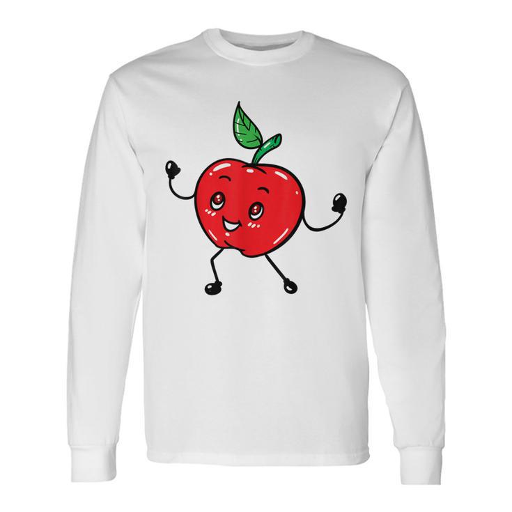 Apple Fruit For Apple Lovers Fruit Themed Long Sleeve T-Shirt