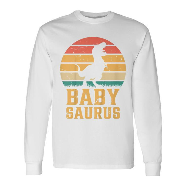 Baby Saurus Newborn Baby Dino Baby Dinosaur Babysaurus Long Sleeve T-Shirt