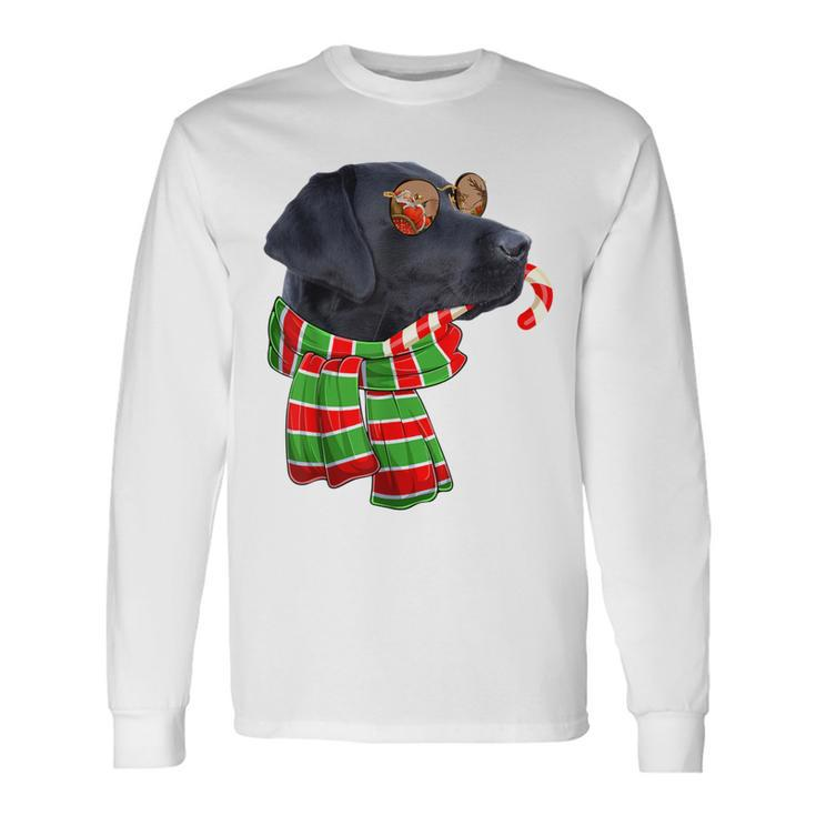 Black Lab Labrador Dog Owners Christmas Xmas Holiday Party Long Sleeve T-Shirt