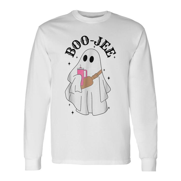 Boo Jee Boujee Halloween Costume Cute Ghost Spooky Long Sleeve T-Shirt