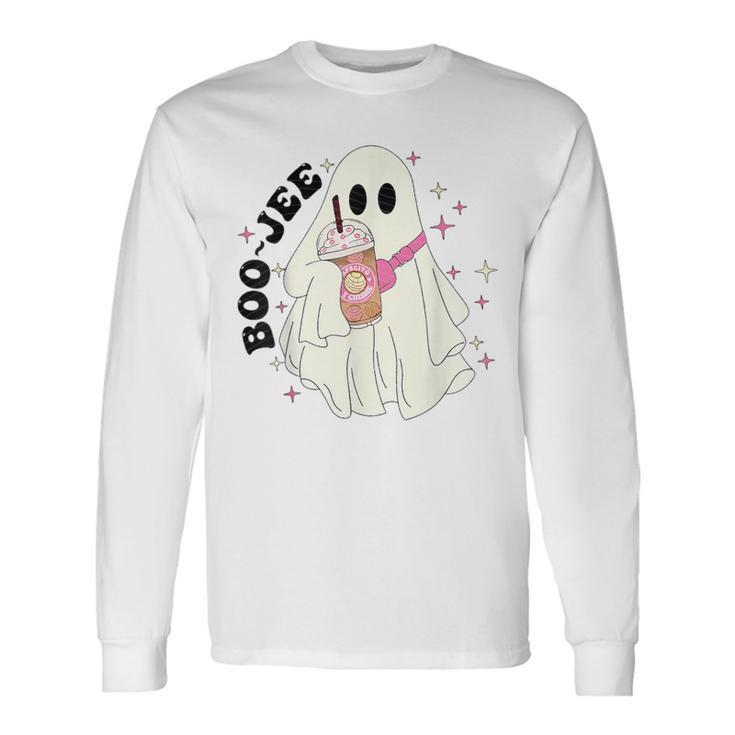 Boo Jee Halloween Ghost Spooky Season Bou Jee Long Sleeve T-Shirt