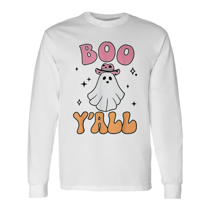 Boo Y’All Country Western Ghost Halloween 2023 Long Sleeve T-Shirt Gifts ideas