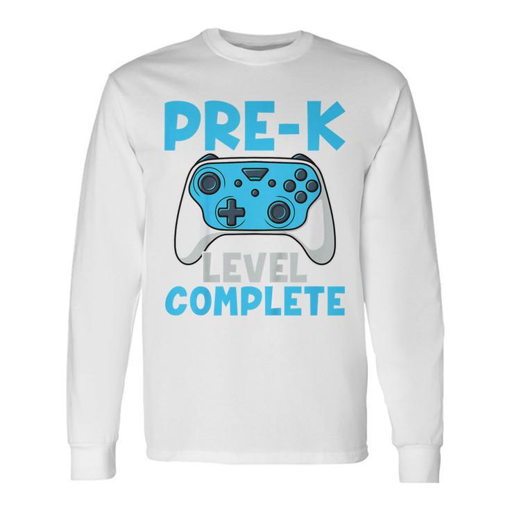 Boys Pre-K Level Complete Pre-K Graduation Long Sleeve T-Shirt T-Shirt Gifts ideas