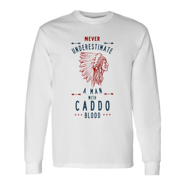 Caddo Native American Indian Man Never Underestimate Native American Long Sleeve T-Shirt T-Shirt