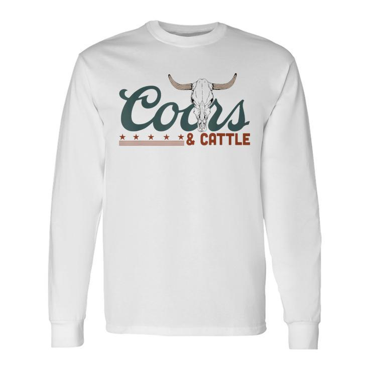 Cattle Rodeo Western Cowboy Long Sleeve T-Shirt Gifts ideas