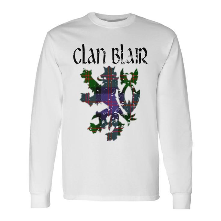 Clan Blair Tartan Scottish Name Scotland Pride Pride Month Long Sleeve T-Shirt T-Shirt
