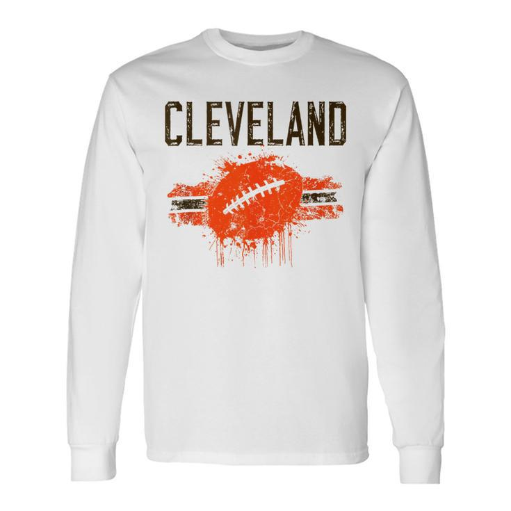 Cleveland Fan Retro Vintage Long Sleeve T-Shirt