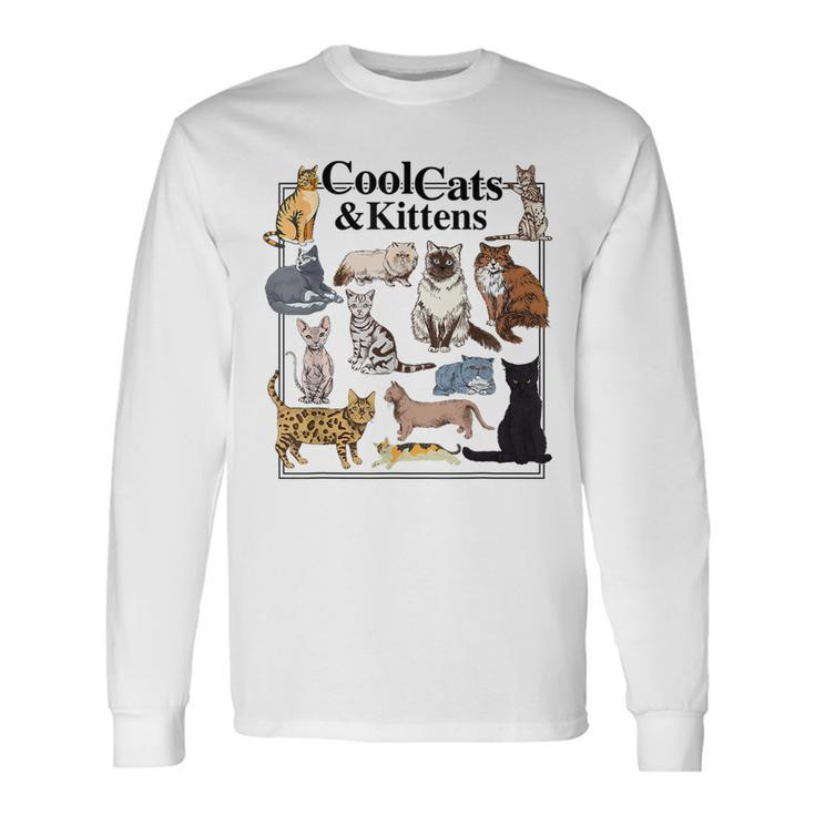 Cools Cat And Kitten Cat Types Long Sleeve T-Shirt