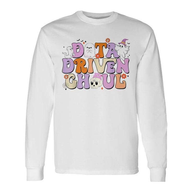 Cute Ghosts Halloween Aba Behavior Therapy Data Driven Ghoul Long Sleeve T-Shirt Gifts ideas