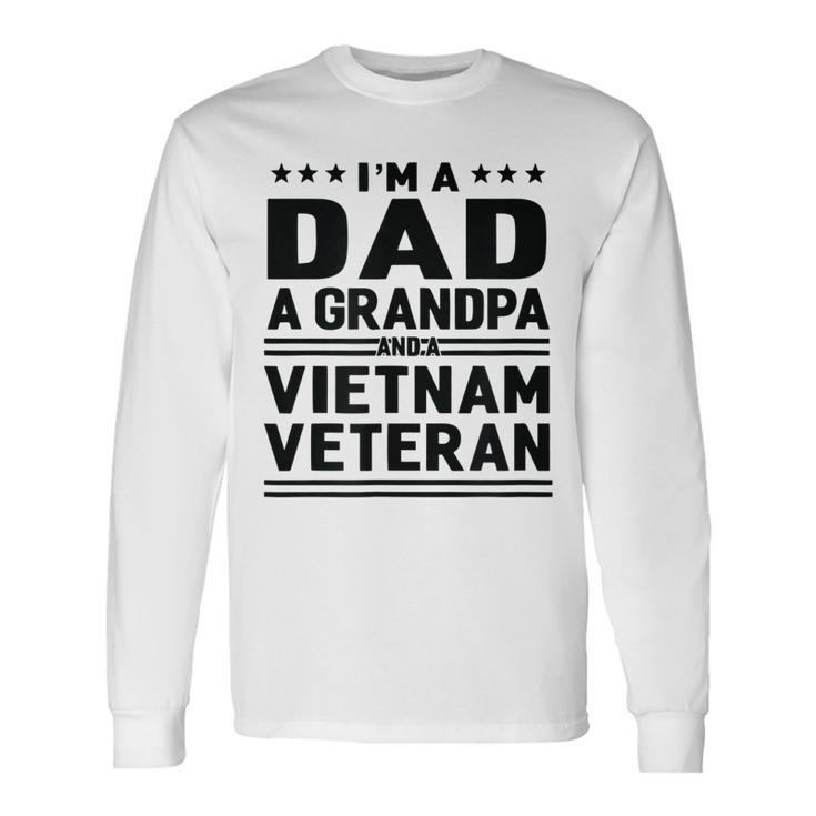 Dad Grandpa Vietnam Veteran Vintage Top Long Sleeve T-Shirt T-Shirt