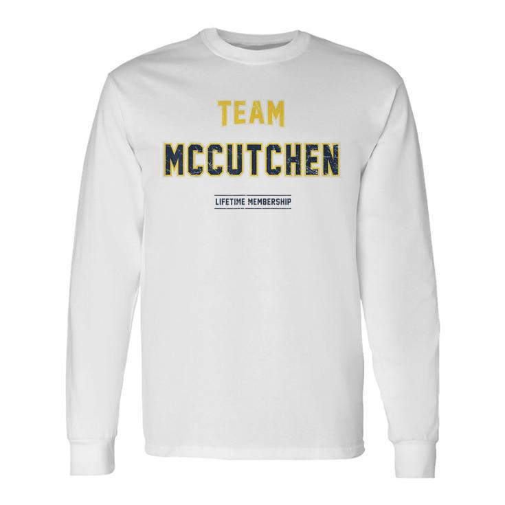 Distressed Team Mccutchen Proud Surname Last Name Long Sleeve T-Shirt T-Shirt