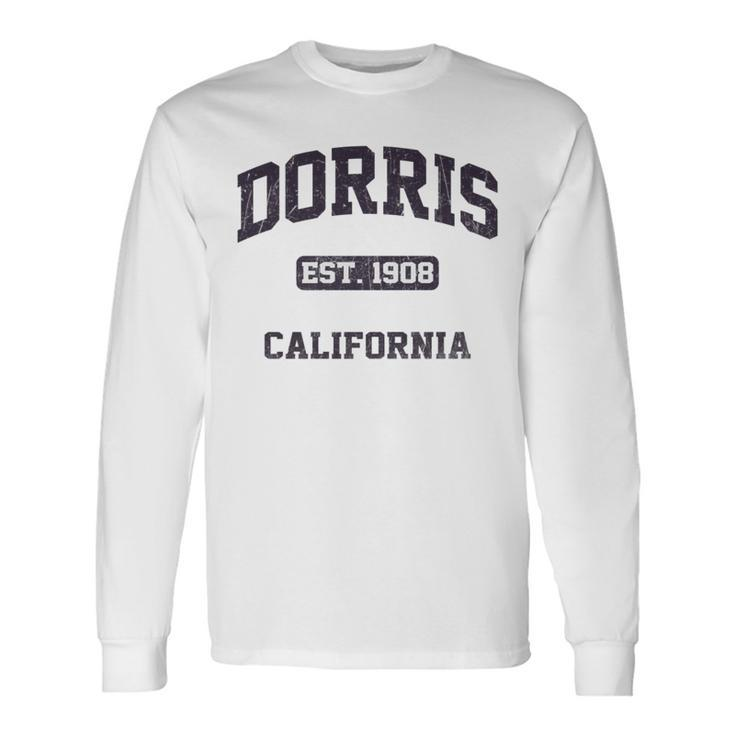Dorris California Ca Vintage State Athletic Style Long Sleeve T-Shirt