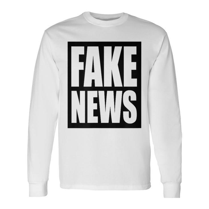 Fake News Reporter Correspondent Journalist Press Member Long Sleeve T-Shirt