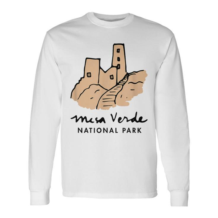 Family Vacation Retro Mesa Verde National Park Long Sleeve T-Shirt