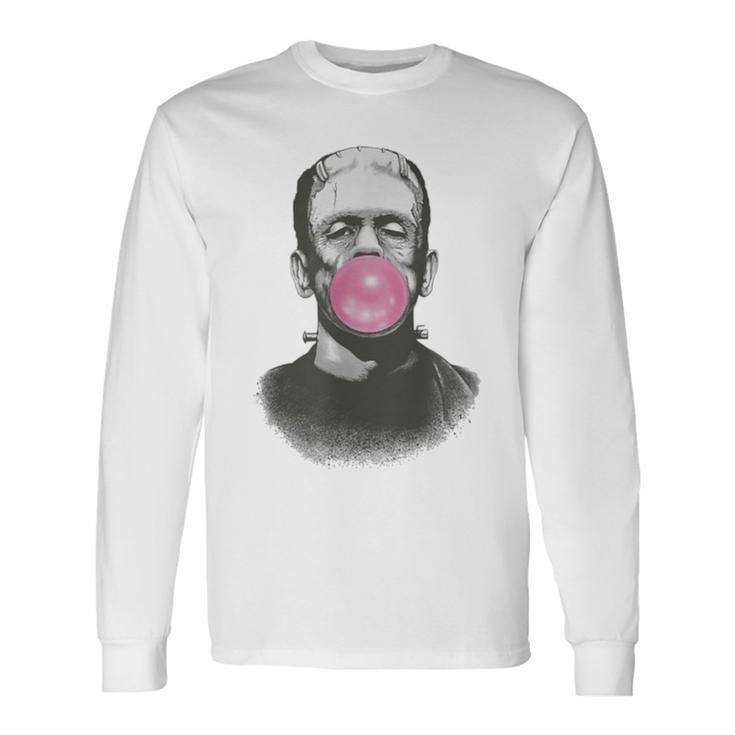 Frankenstein Monster With Bubblegum Bubble Mobile Phone Case Long Sleeve T-Shirt