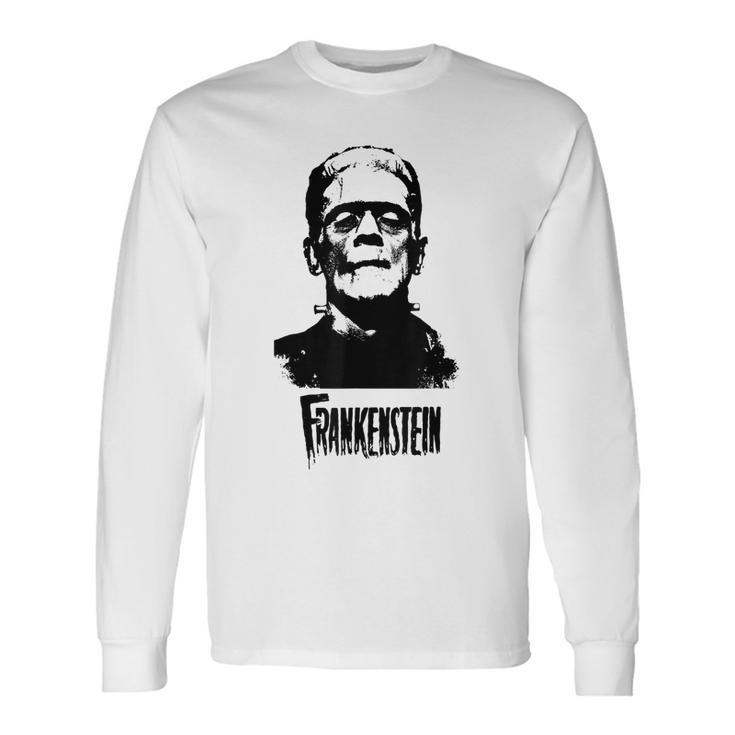 Frankenstein Monster Classic Horror Flick Black Frankenstein Long Sleeve T-Shirt