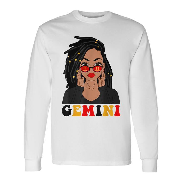 Gemini Girl Locd Woman Zodiac Signs Birthday Girl Long Sleeve T-Shirt