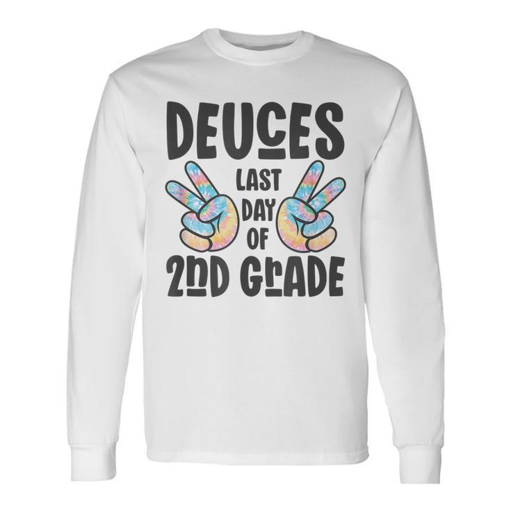 Goodbye Second Grade 2022 Deuces Last Day Of 2Nd Grade Long Sleeve T-Shirt