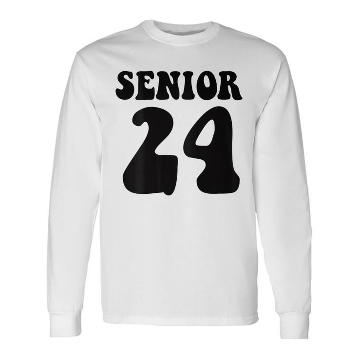 Groovy Senior 2024 Back Class Of 2024 Graduation Outfit Unisex Long