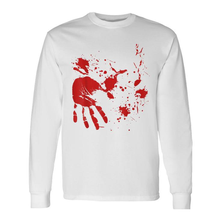 Blood Splatter Spatter Fake Bloody Halloween Zombie Victim T Shirt