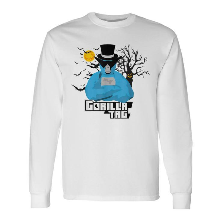 Halloween Gorilla Tag Merch Gorilla Vr Gamer Monke Long Sleeve Gifts ideas