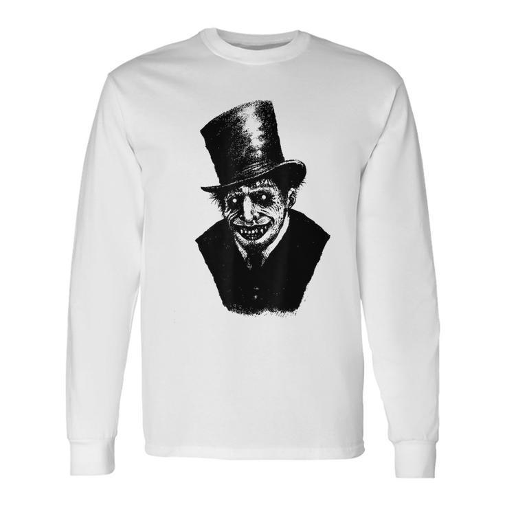Halloween Scary Monster Guy With Tophat Long Sleeve T-Shirt T-Shirt