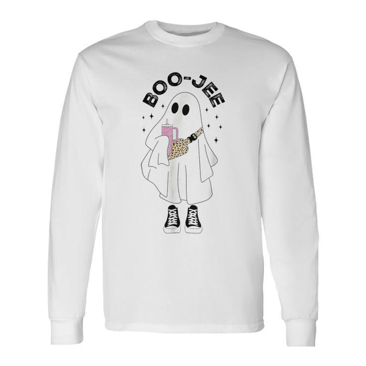 Halloween Spooky Season Cute Ghost Boujee Boo-Jee Long Sleeve T-Shirt Gifts ideas