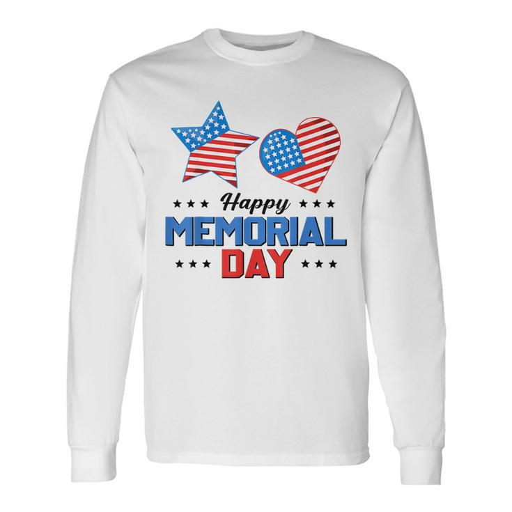 Happy Memorial Day 4Th Of July American Flag Patriotic Long Sleeve T-Shirt T-Shirt Gifts ideas