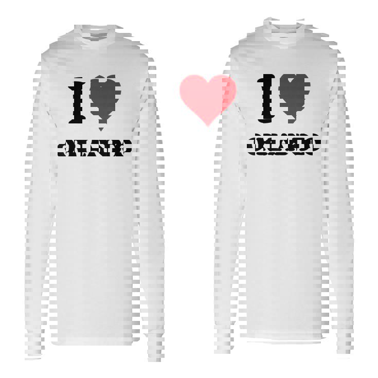 I Heart Orlando First Name I Love Personalized Stuff Long Sleeve T-Shirt Gifts ideas