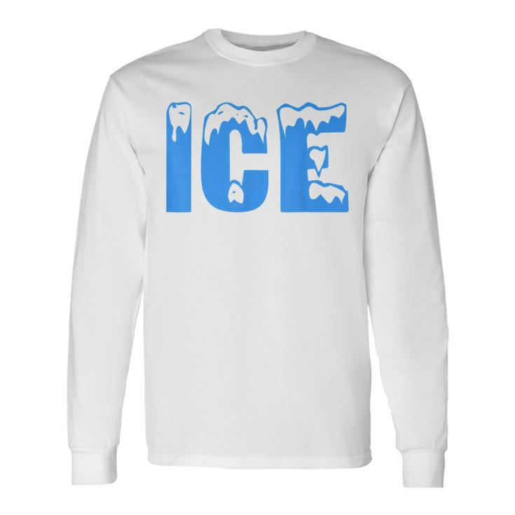 Ice Ice And Baby Family Halloween Costume Couples 2023 Long Sleeve T-Shirt