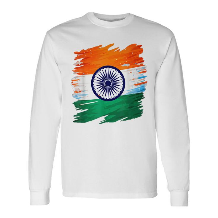 India Independence Day 15 August 1947 Indian Flag Patriotic Long Sleeve Gifts ideas