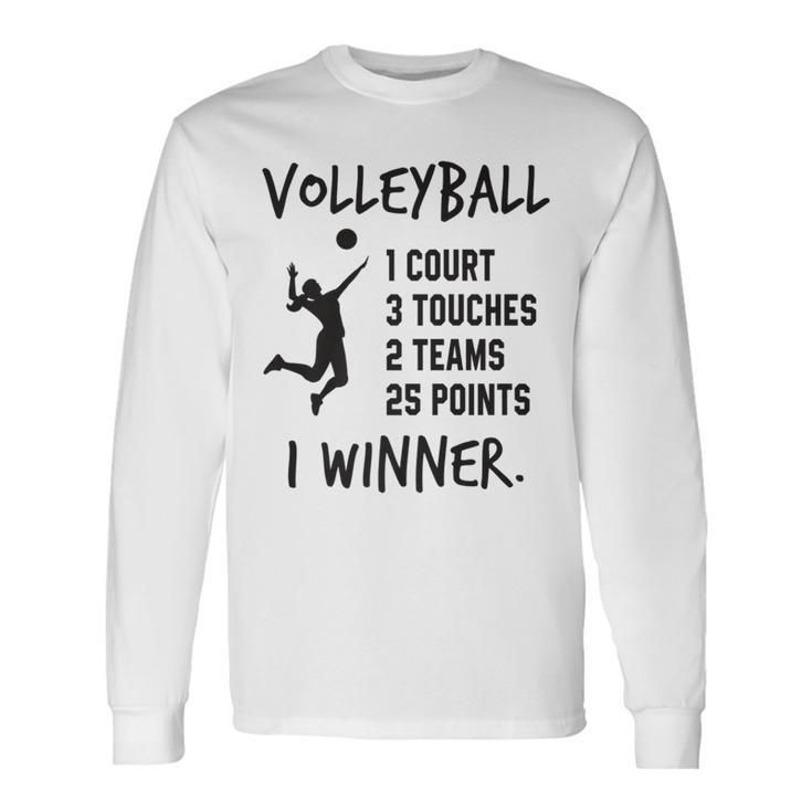 Inspirational Volleyball Definition Sports Lovers Quote Long Sleeve T-Shirt T-Shirt