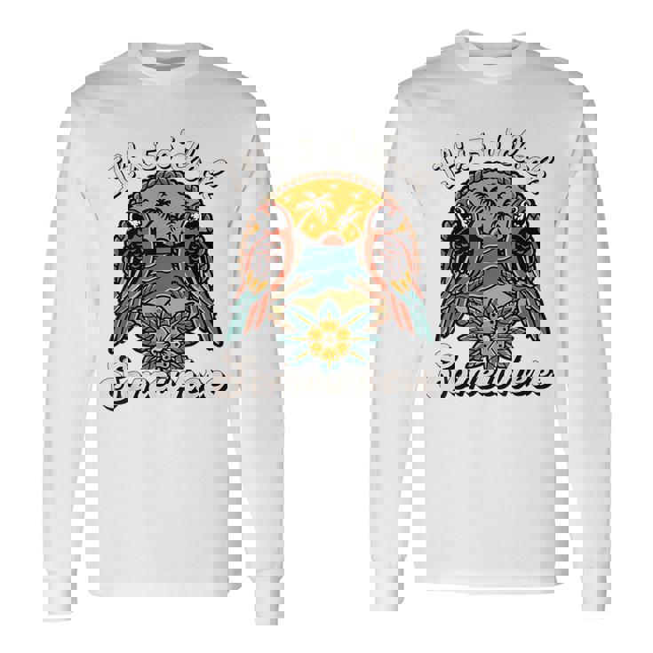 It's 5 O’Clock Somewhere Parrot Summer Beach Sunset Drinking Long Sleeve Gifts ideas