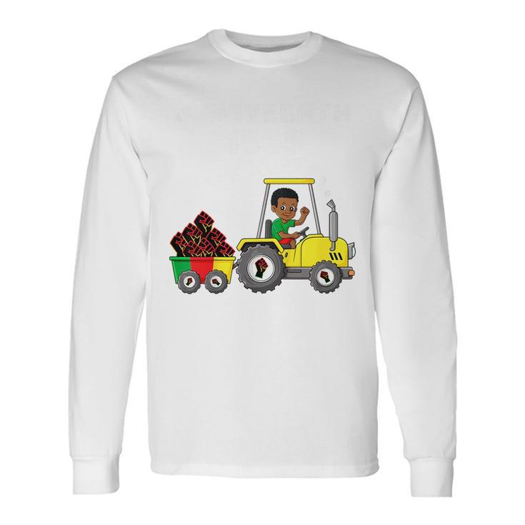 Junenth 1865 Boy In Tractor Toddler Boys Fist Long Sleeve T-Shirt