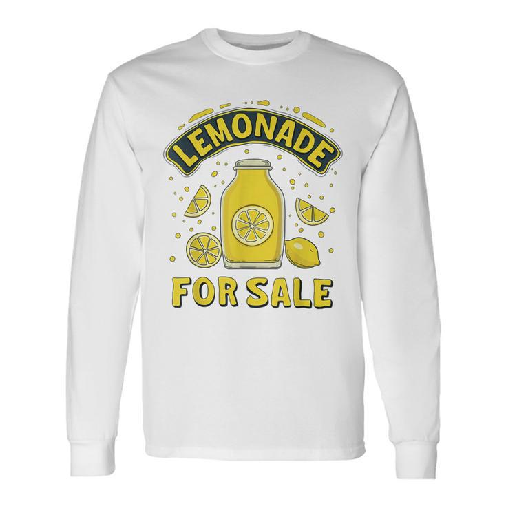 Lemonade For Sale Summer Lemon Aid Stand Boys Girls Long Sleeve T-Shirt T-Shirt
