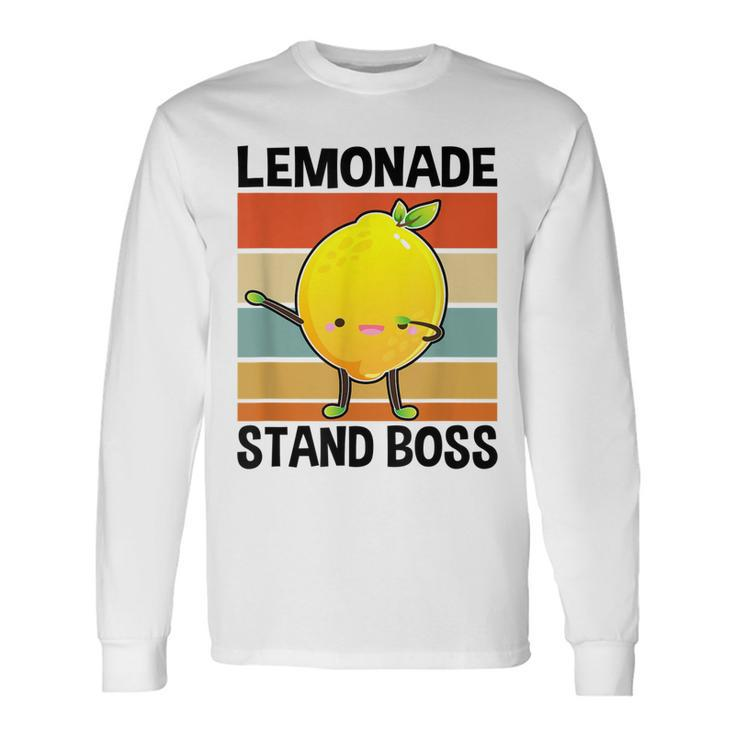 Lemonade Squad For Stand Boss Lemon Juice Summer Long Sleeve T-Shirt T-Shirt