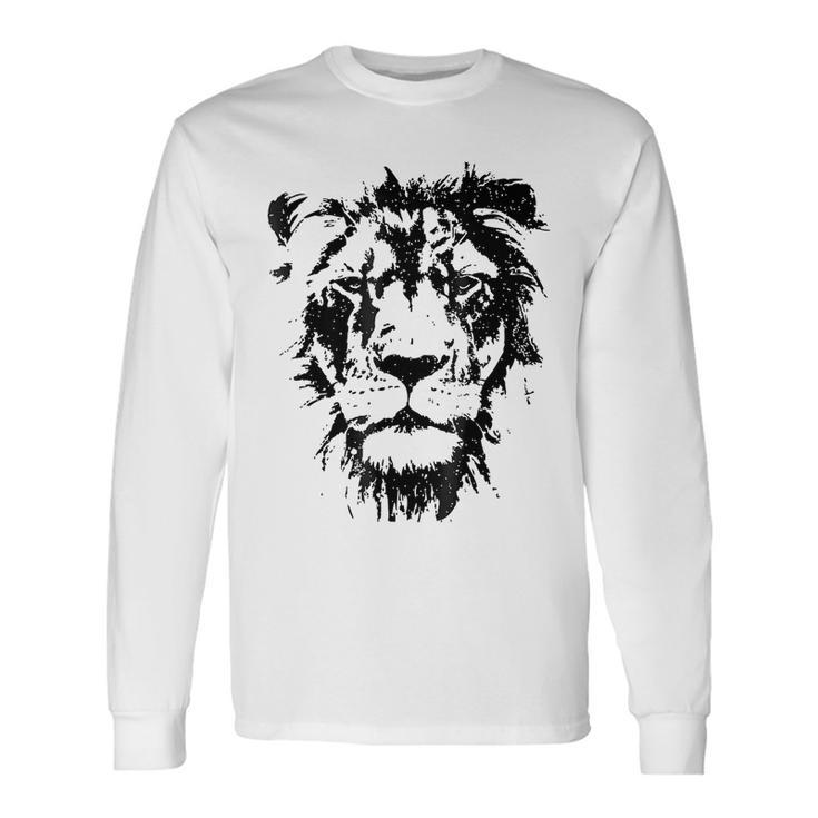 Lion Face T Cool Zoo Animals Zoo Keeper Long Sleeve T-Shirt