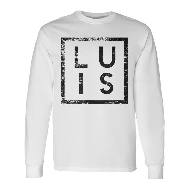 Luis Minimalism Long Sleeve T-Shirt Gifts ideas
