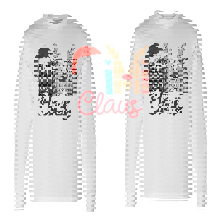Mimi Claus Reindeer Christmas Long Sleeve T-Shirt