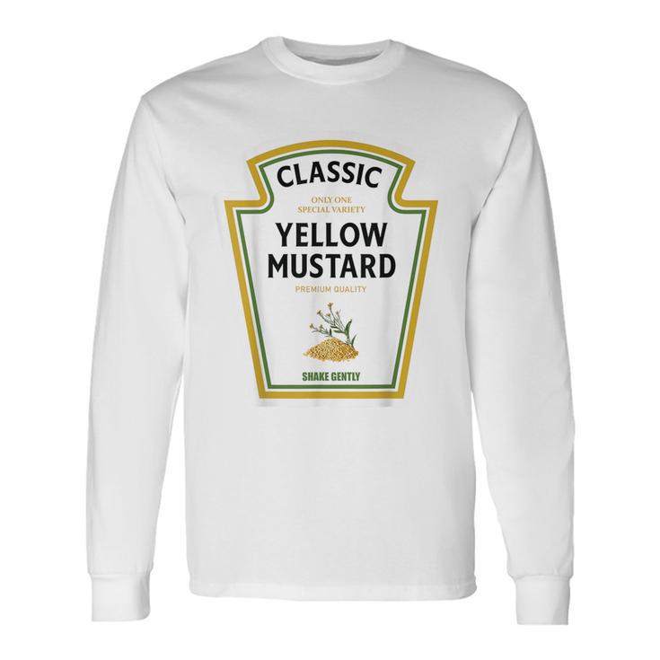 Mustard Halloween 2023 Costume Family Ketchup Team Family Long Sleeve T-Shirt