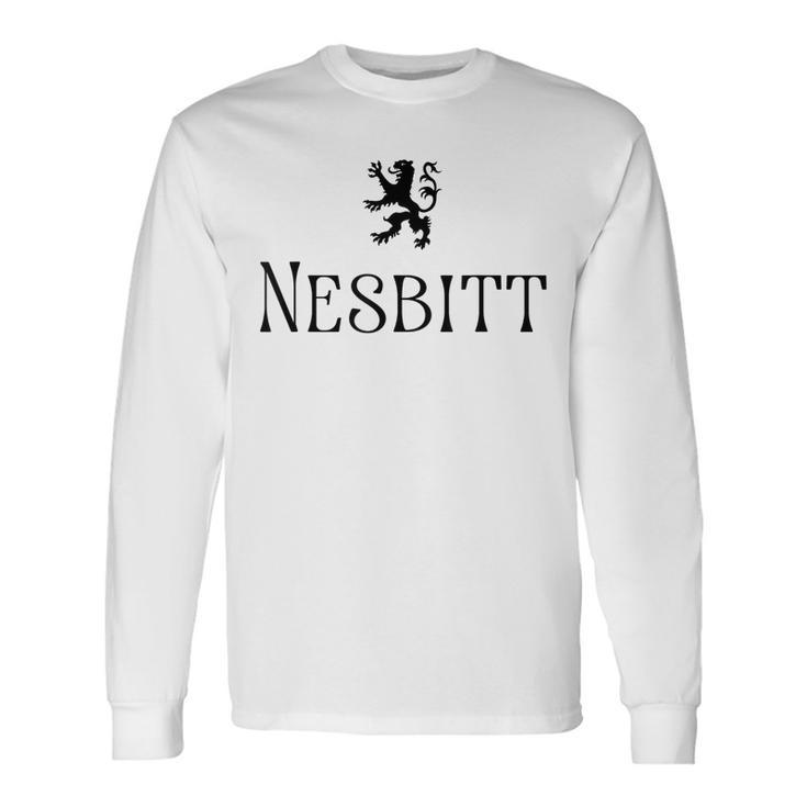 Nesbitt Clan Scottish Name Scotland Heraldry Long Sleeve T-Shirt T-Shirt