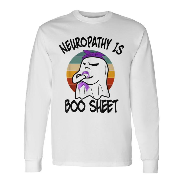 Neuropathy Is Boo Sheet Ghost Vintage Halloween Halloween Long Sleeve T-Shirt T-Shirt