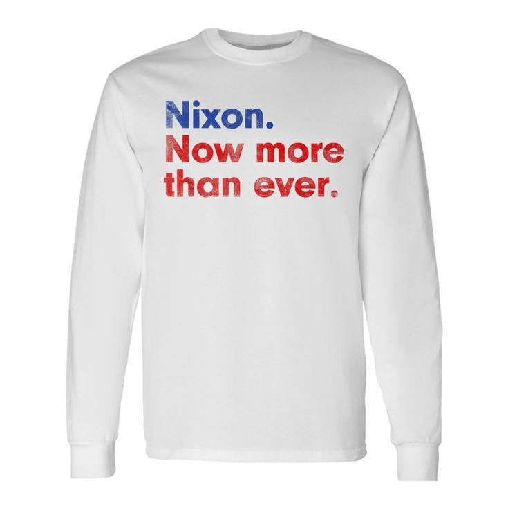 Nixon Now More Than Ever Distressed Long Sleeve T-Shirt