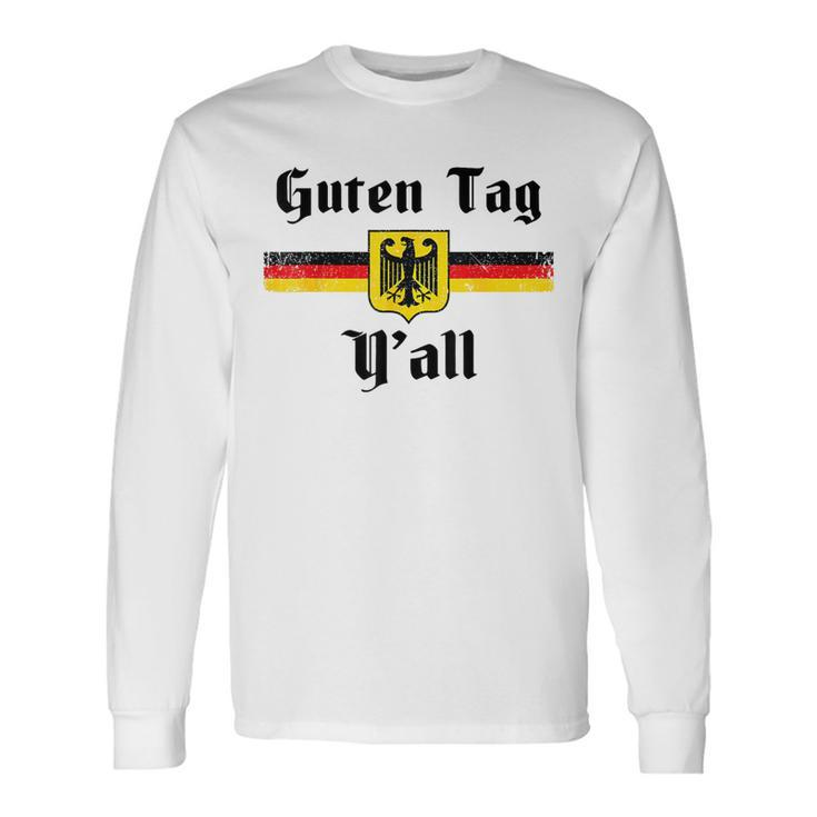Oktoberfest German Flag Eagle Prost Guten Tag Y'all Fun Long Sleeve T-Shirt Gifts ideas