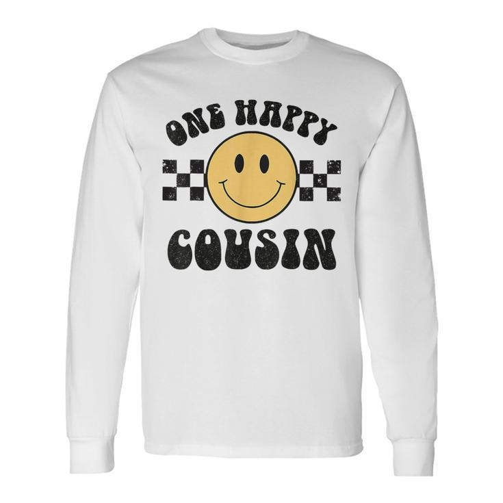One Happy Dude 1St Birthday One Cool Cousin Family Matching Long Sleeve T-Shirt