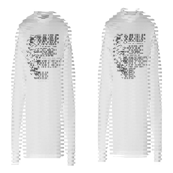 Papa Bear Husband Protector Hero Dad Fathers Day Long Sleeve T-Shirt T-Shirt