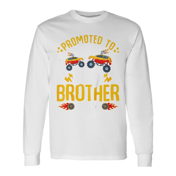 Promoted To Big Brother 2024 Monster Truck Boys Toddlers For Brothers Long Sleeve T-Shirt T-Shirt