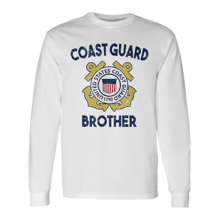 Proud Us Coast Guard Brother Military Pride Pride Month Long Sleeve T-Shirt T-Shirt